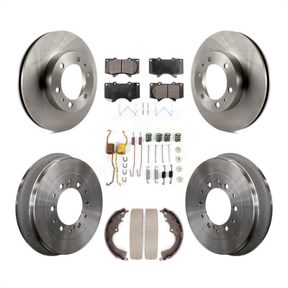 [Avant + Arrière] Kit de Disque et plaquette (semi-métallique) de frein pour Toyota Tacoma K8F-102337 par Transit Auto