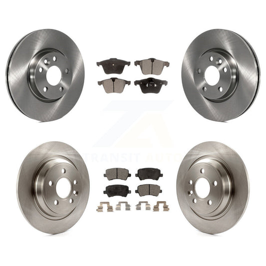 [Avant + Arrière] Kit de Disque et plaquette (semi-métallique) de frein pour 2008 Volvo V70 avec 300mm Diameter Rotor K8F-102342