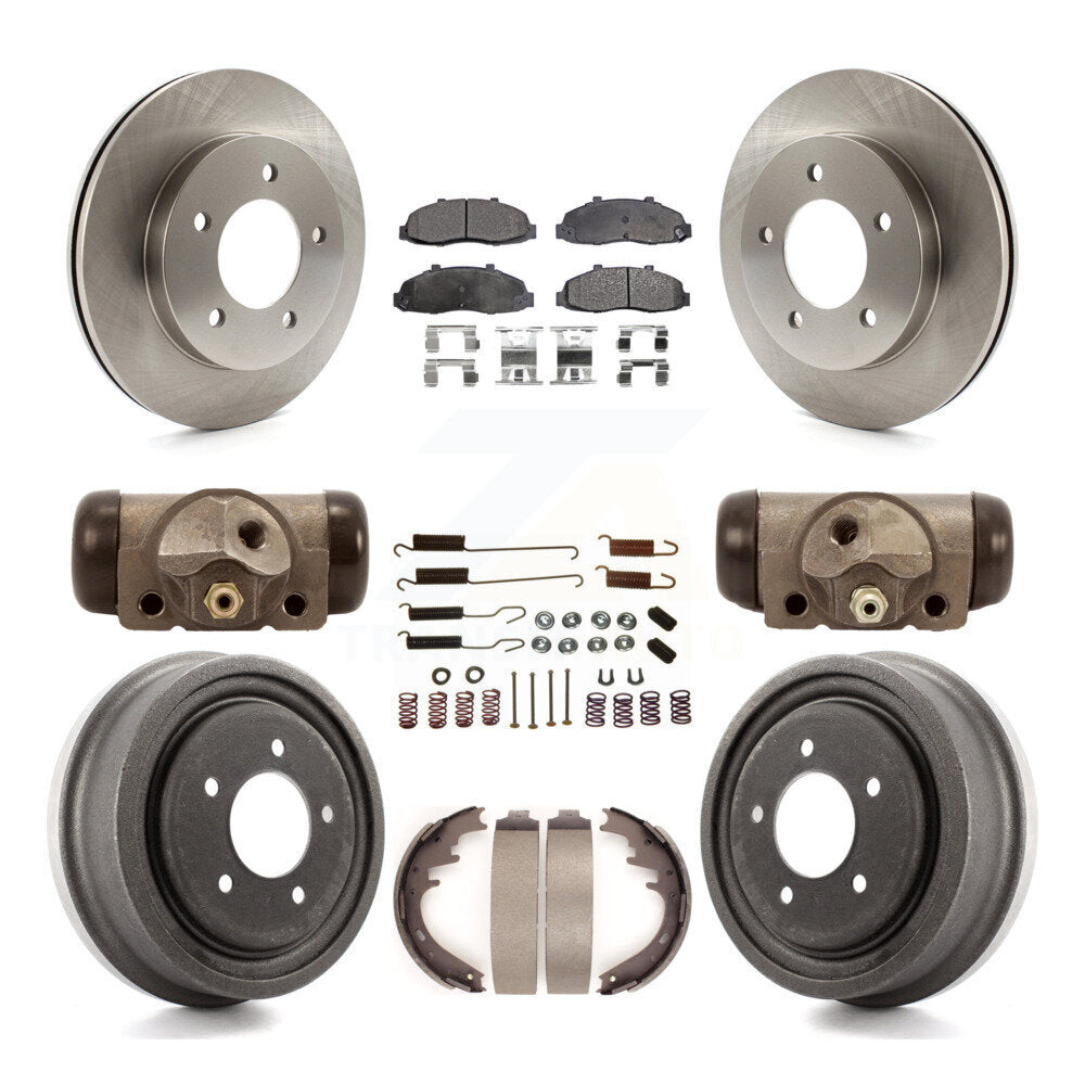 [Avant + Arrière] Kit de Disque et plaquette (semi-métallique) de frein pour Ford F-150 4WD K8F-102346