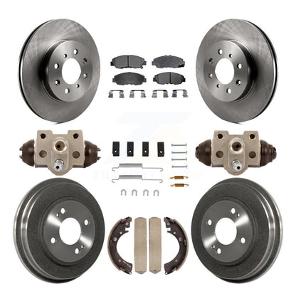 [Avant + Arrière] Kit de Disque et plaquette (semi-métallique) de frein pour Honda Civic K8F-102357
