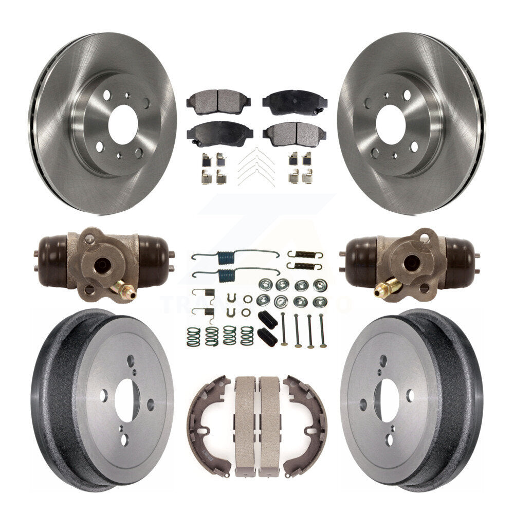 [Avant + Arrière] Kit de Disque et plaquette (semi-métallique) de frein pour 1993-1997 Toyota Corolla Geo Prizm K8F-102369