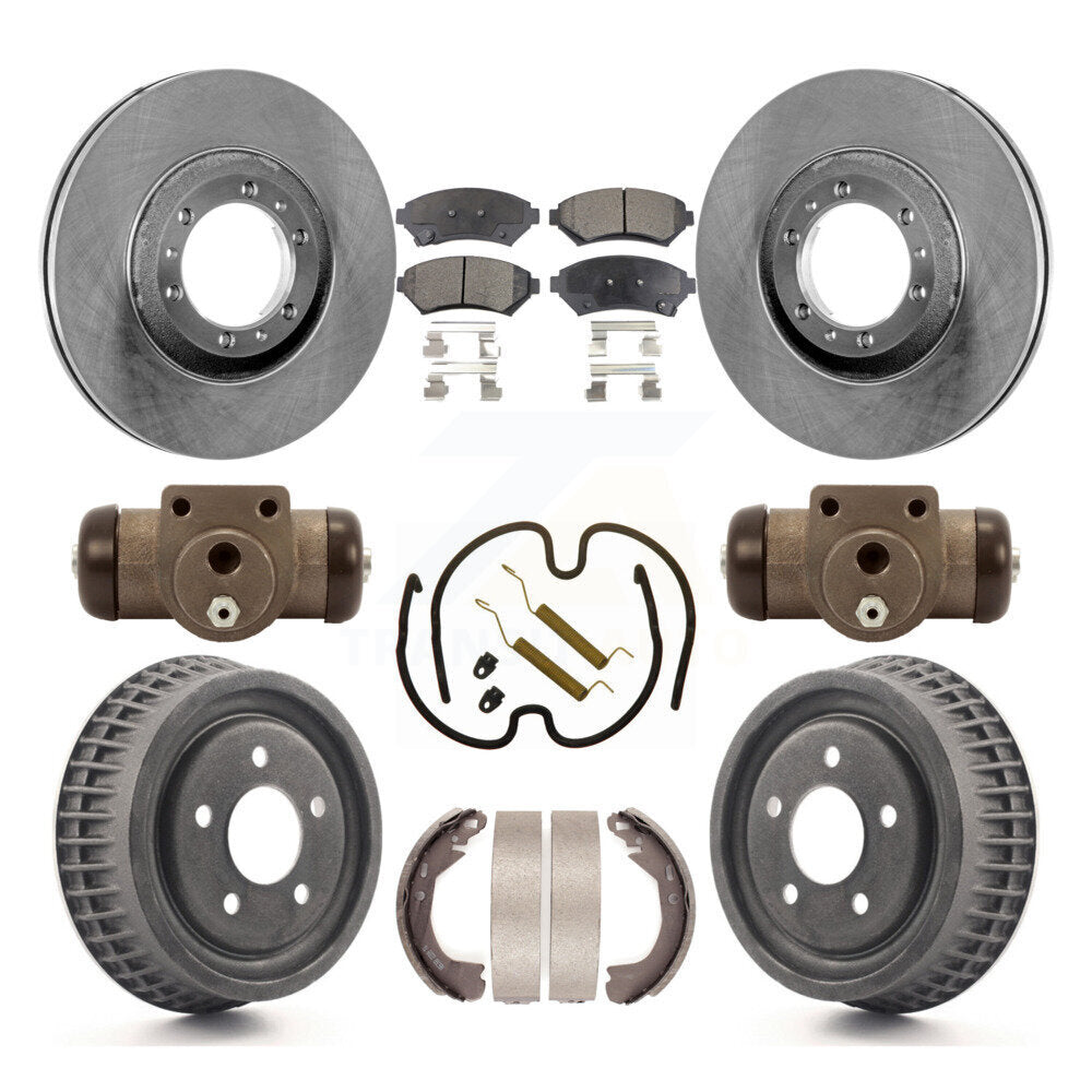 [Avant + Arrière] Kit de Disque et plaquette (semi-métallique) de frein pour Chevrolet Venture Pontiac Montana Oldsmobile Silhouette Trans Sport K8F-102396