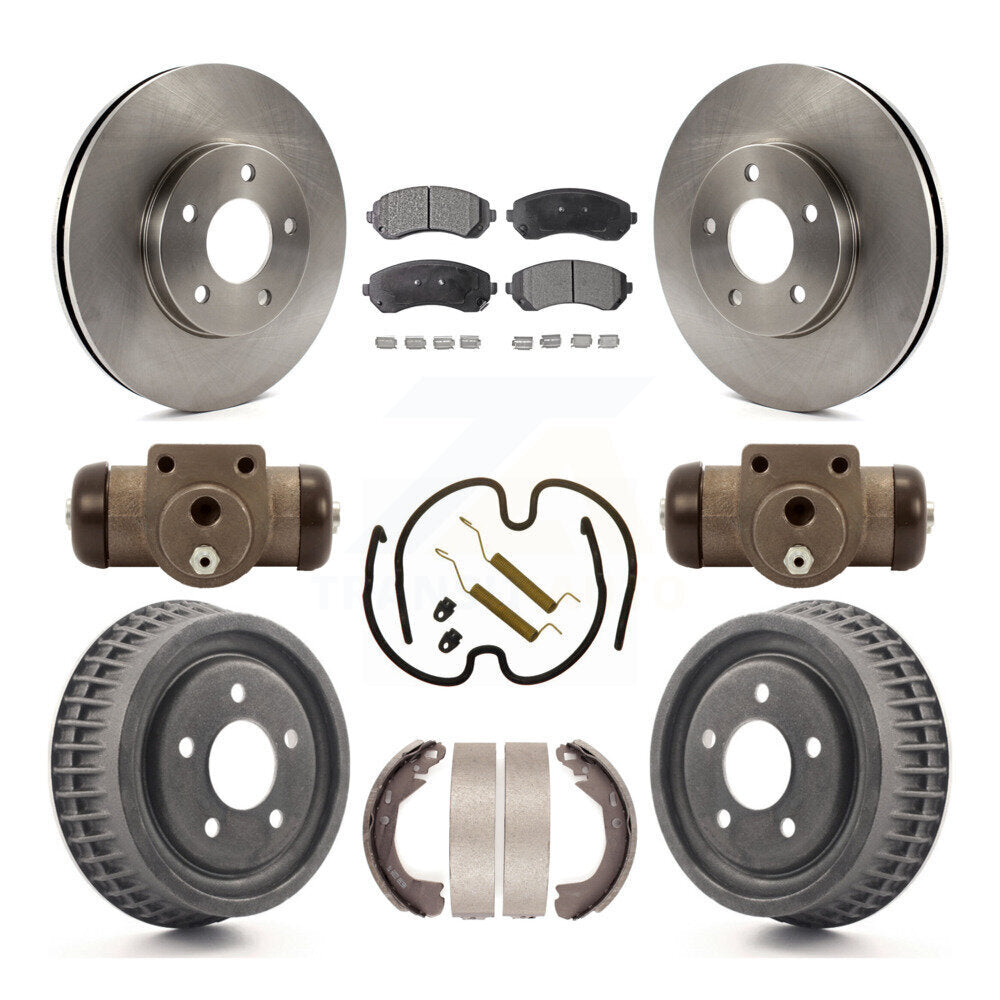 [Avant + Arrière] Kit de Disque et plaquette (semi-métallique) de frein pour 2002-2004 Chevrolet Venture Pontiac Montana Oldsmobile Silhouette K8F-102401