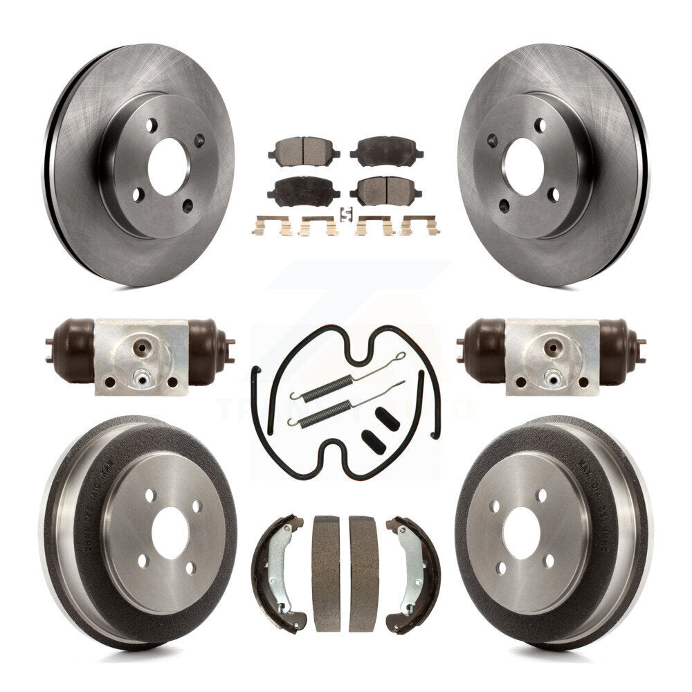 [Avant + Arrière] Kit de Disque et plaquette (semi-métallique) de frein pour Chevrolet Cobalt Saturn Ion Pontiac Pursuit K8F-102403