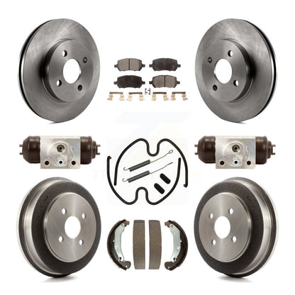 [Avant + Arrière] Kit de Disque et plaquette (semi-métallique) de frein pour Chevrolet Cobalt Saturn Ion Pontiac Pursuit K8F-102403