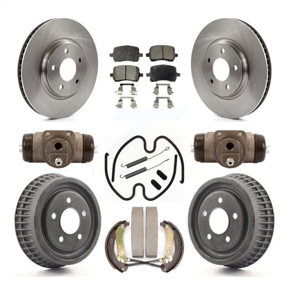 [Avant + Arrière] Kit de Disque et plaquette (semi-métallique) de frein pour 2004 Chevrolet Malibu rear brakes avec 296mm Diameter Rotor K8F-102404 par Transit Auto