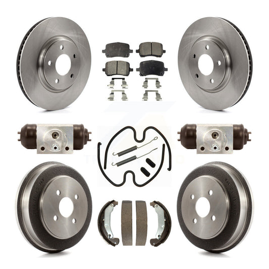 [Avant + Arrière] Kit de Disque et plaquette (semi-métallique) de frein pour 2006 Pontiac Pursuit avec Brakes K8F-102405