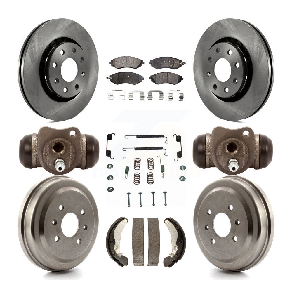 [Avant + Arrière] Kit de Disque et plaquette (semi-métallique) de frein pour Chevrolet Aveo Spark Aveo5 Pontiac G3 Suzuki Wave Wave5 Swift+ K8F-102407