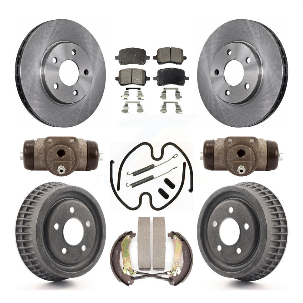 [Avant + Arrière] Kit de Disque et plaquette (semi-métallique) de frein pour 2004 Chevrolet Malibu rear brakes avec 276mm Diameter Rotor K8F-102408 par Transit Auto