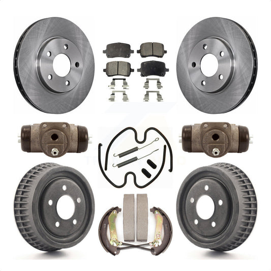 [Avant + Arrière] Kit de Disque et plaquette (semi-métallique) de frein pour 2004 Chevrolet Malibu rear brakes avec 276mm Diameter Rotor K8F-102408 par Transit Auto