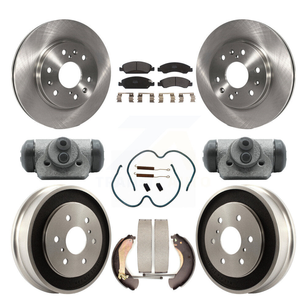 [Avant + Arrière] Kit de Disque et plaquette (semi-métallique) de frein pour Chevrolet Silverado 1500 GMC Sierra Classic K8F-102410