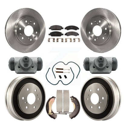 [Avant + Arrière] Kit de Disque et plaquette (semi-métallique) de frein pour Chevrolet Silverado 1500 GMC Sierra Classic K8F-102410