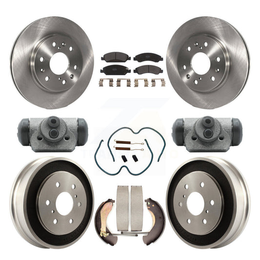[Avant + Arrière] Kit de Disque et plaquette (semi-métallique) de frein pour Chevrolet Silverado 1500 GMC Sierra Classic K8F-102410