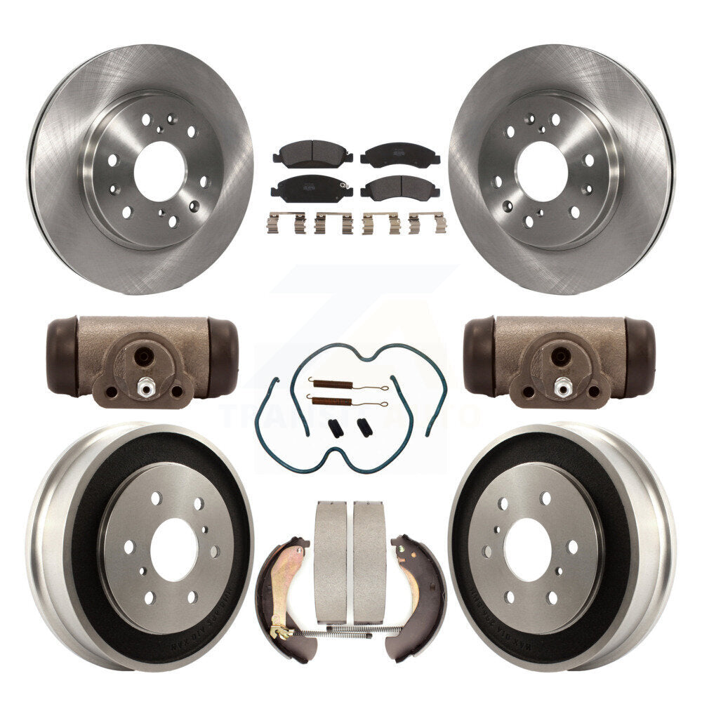 [Avant + Arrière] Kit de Disque et plaquette (semi-métallique) de frein pour Chevrolet Silverado 1500 GMC Sierra Classic K8F-102411