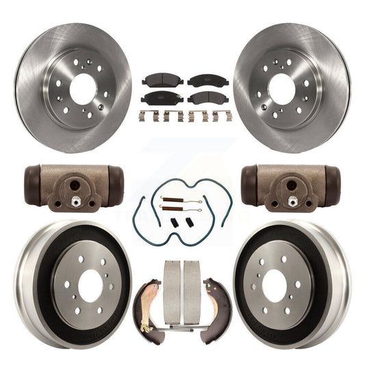 [Avant + Arrière] Kit de Disque et plaquette (semi-métallique) de frein pour Chevrolet Silverado 1500 GMC Sierra Classic K8F-102411
