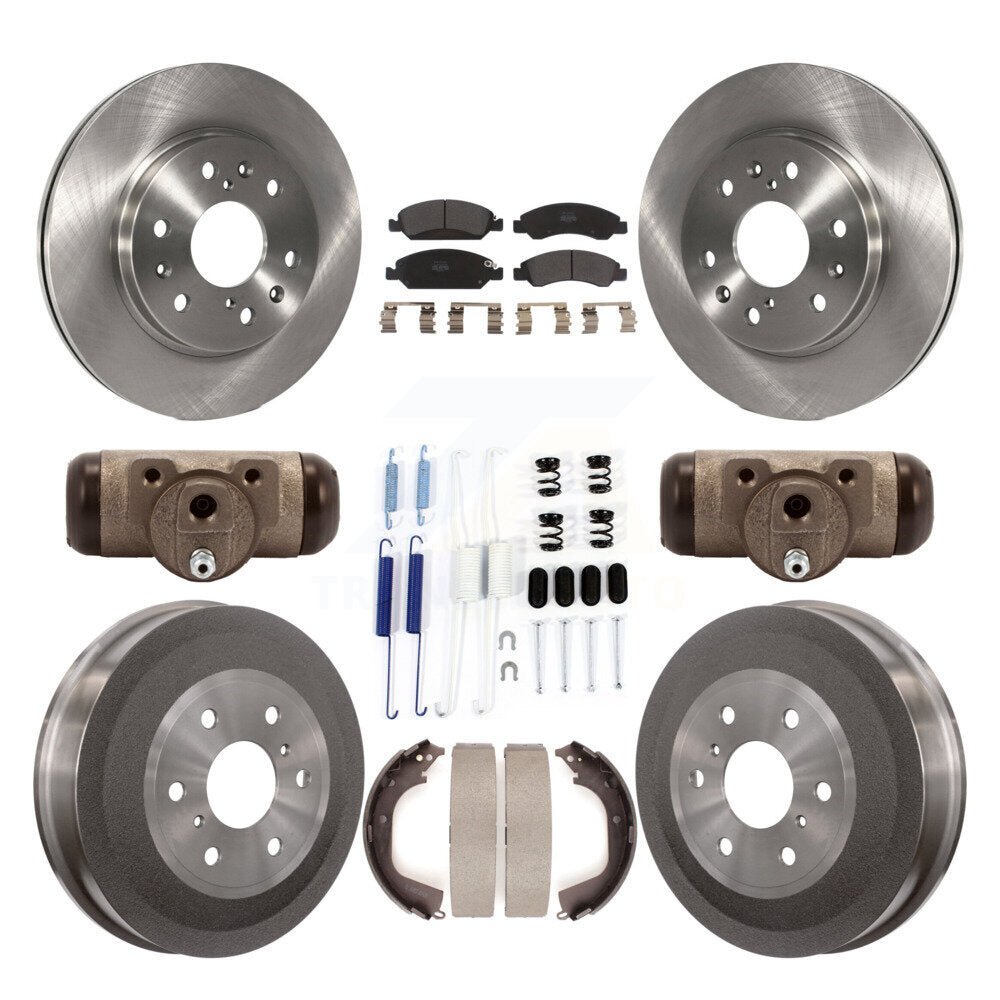[Avant + Arrière] Kit de Disque et plaquette (semi-métallique) de frein pour Chevrolet Silverado 1500 GMC Sierra avec 7000 Lb GVW K8F-102412