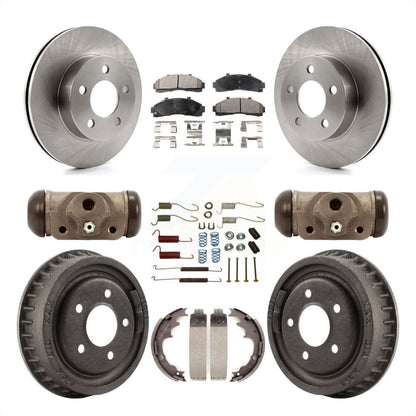 [Avant + Arrière] Kit de Disque et plaquette (semi-métallique) de frein pour Ford Ranger Mazda B3000 B4000 avec 9" Diameter 4WD K8F-102421 par Transit Auto