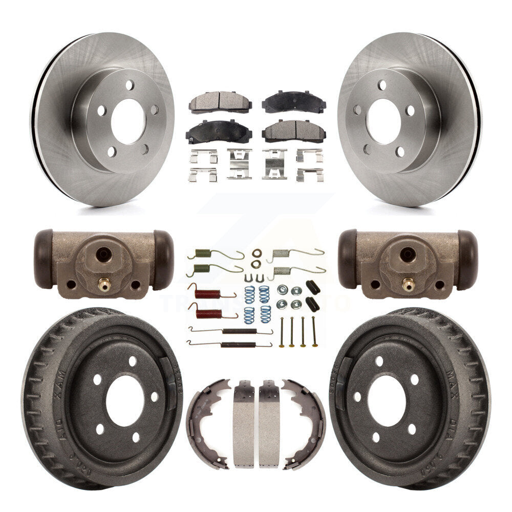 [Avant + Arrière] Kit de Disque et plaquette (semi-métallique) de frein pour 2001-2002 Ford Ranger 4WD avec 9" Diameter K8F-102422