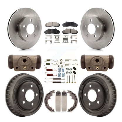 [Avant + Arrière] Kit de Disque et plaquette (semi-métallique) de frein pour 2001-2002 Ford Ranger 4WD avec 9" Diameter K8F-102422