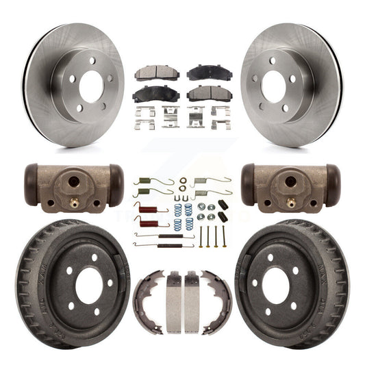 [Avant + Arrière] Kit de Disque et plaquette (semi-métallique) de frein pour 2001-2002 Ford Ranger 4WD avec 9" Diameter K8F-102422