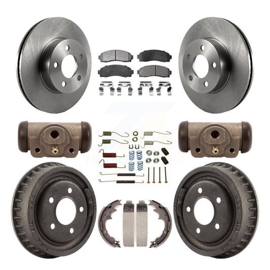 [Avant + Arrière] Kit de Disque et plaquette (semi-métallique) de frein pour 2004-2009 Ford Ranger 4WD avec 9" Diameter K8F-102428