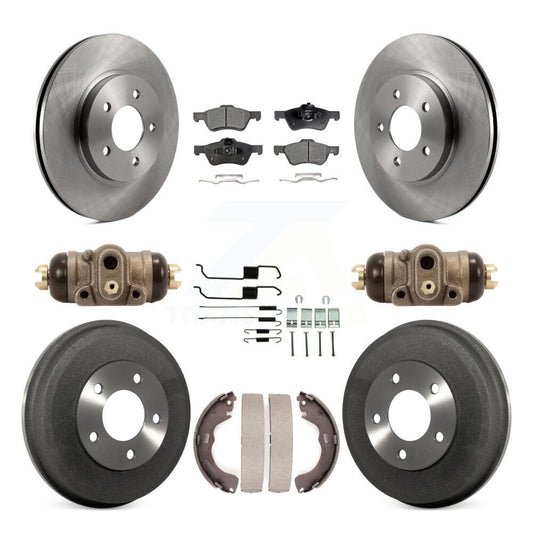 [Avant + Arrière] Kit de Disque et plaquette (semi-métallique) de frein pour Ford Escape Mercury Mariner K8F-102430