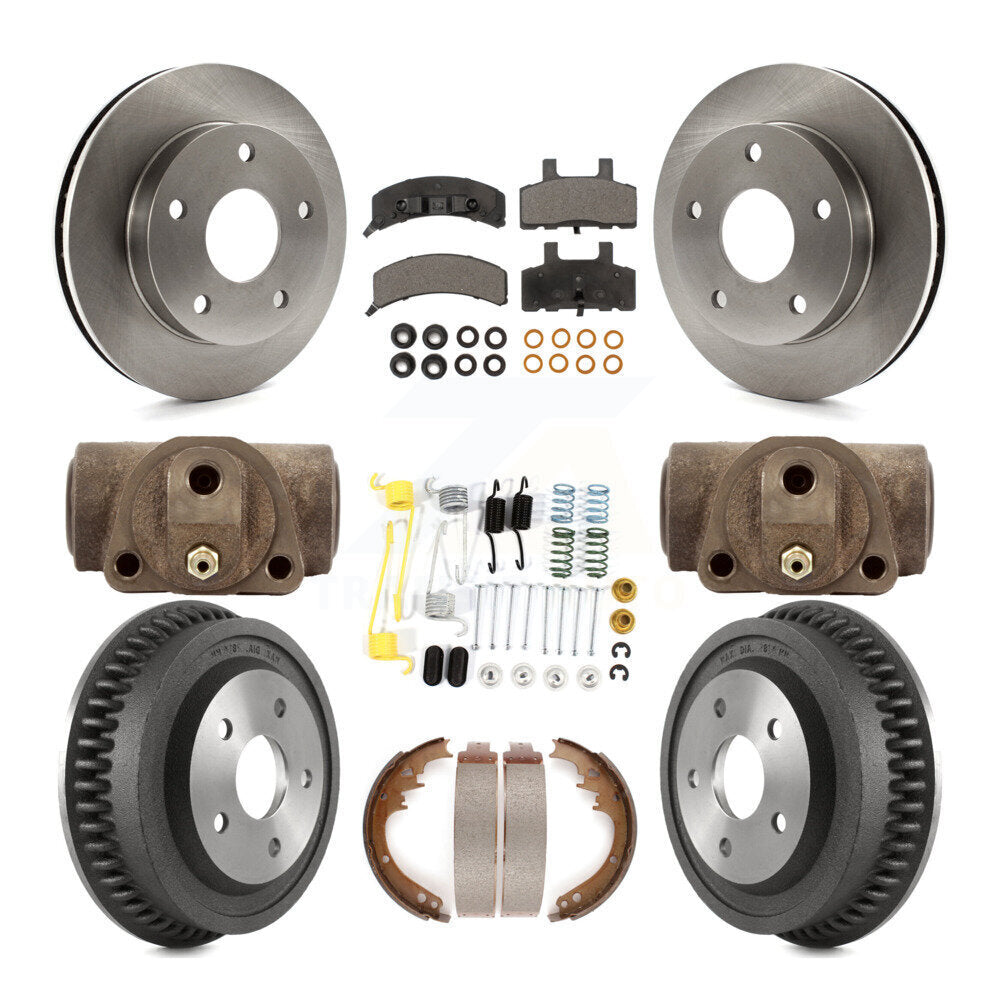 [Avant + Arrière] Kit de Disque et plaquette (semi-métallique) de frein pour 1994-1999 Dodge Ram 1500 4WD K8F-102435