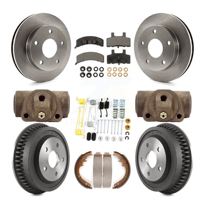 [Avant + Arrière] Kit de Disque et plaquette (semi-métallique) de frein pour 1994-1999 Dodge Ram 1500 4WD K8F-102435