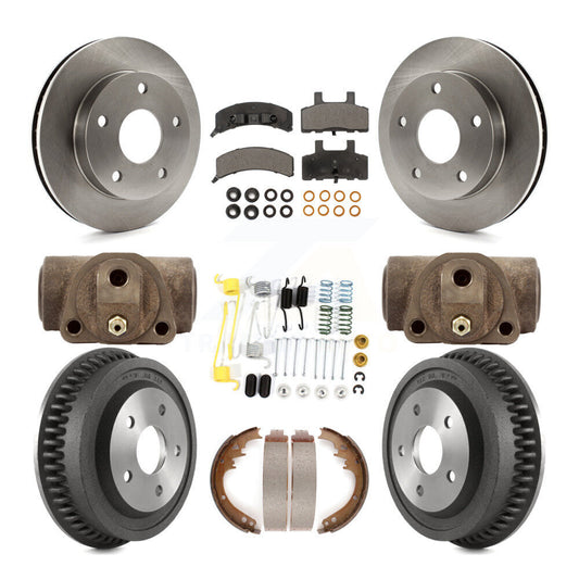 [Avant + Arrière] Kit de Disque et plaquette (semi-métallique) de frein pour 1994-1999 Dodge Ram 1500 4WD K8F-102435
