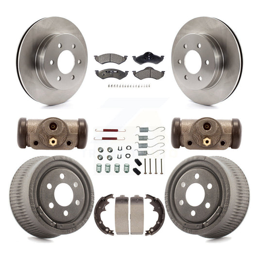 [Avant + Arrière] Kit de Disque et plaquette (semi-métallique) de frein pour 2000-2002 Dodge Dakota avec 9" Diameter K8F-102437