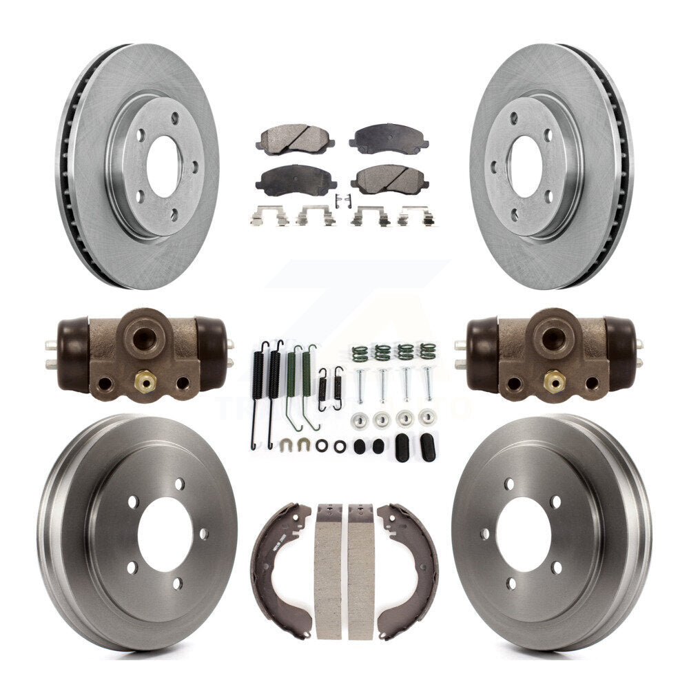 [Avant + Arrière] Kit de Disque et plaquette (semi-métallique) de frein pour Dodge Caliber K8F-102454