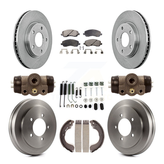 [Avant + Arrière] Kit de Disque et plaquette (semi-métallique) de frein pour Dodge Caliber K8F-102454
