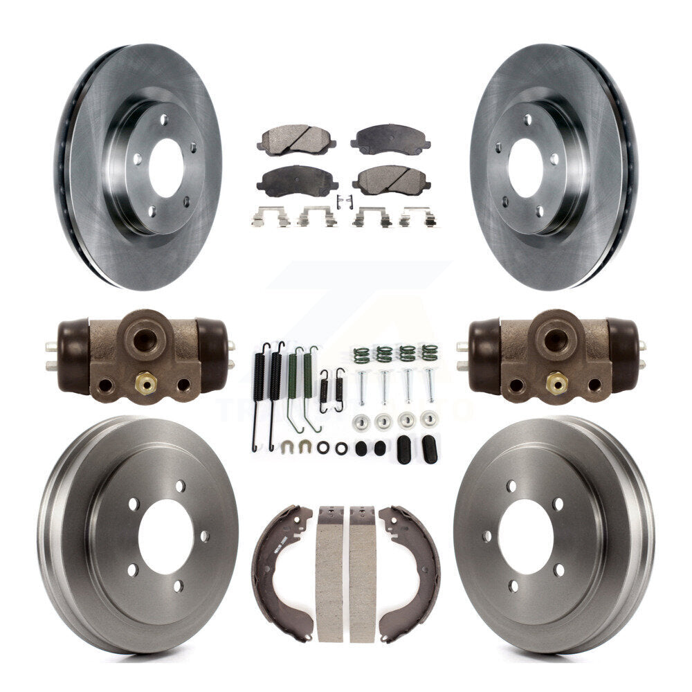 [Avant + Arrière] Kit de Disque et plaquette (semi-métallique) de frein pour Jeep Patriot Compass Dodge Caliber Chrysler Sebring Avenger K8F-102455