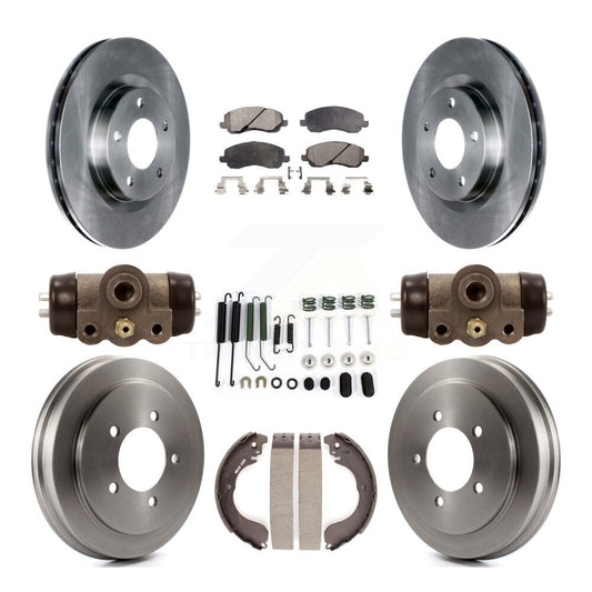[Avant + Arrière] Kit de Disque et plaquette (semi-métallique) de frein pour Jeep Patriot Compass Dodge Caliber Chrysler Sebring Avenger K8F-102455