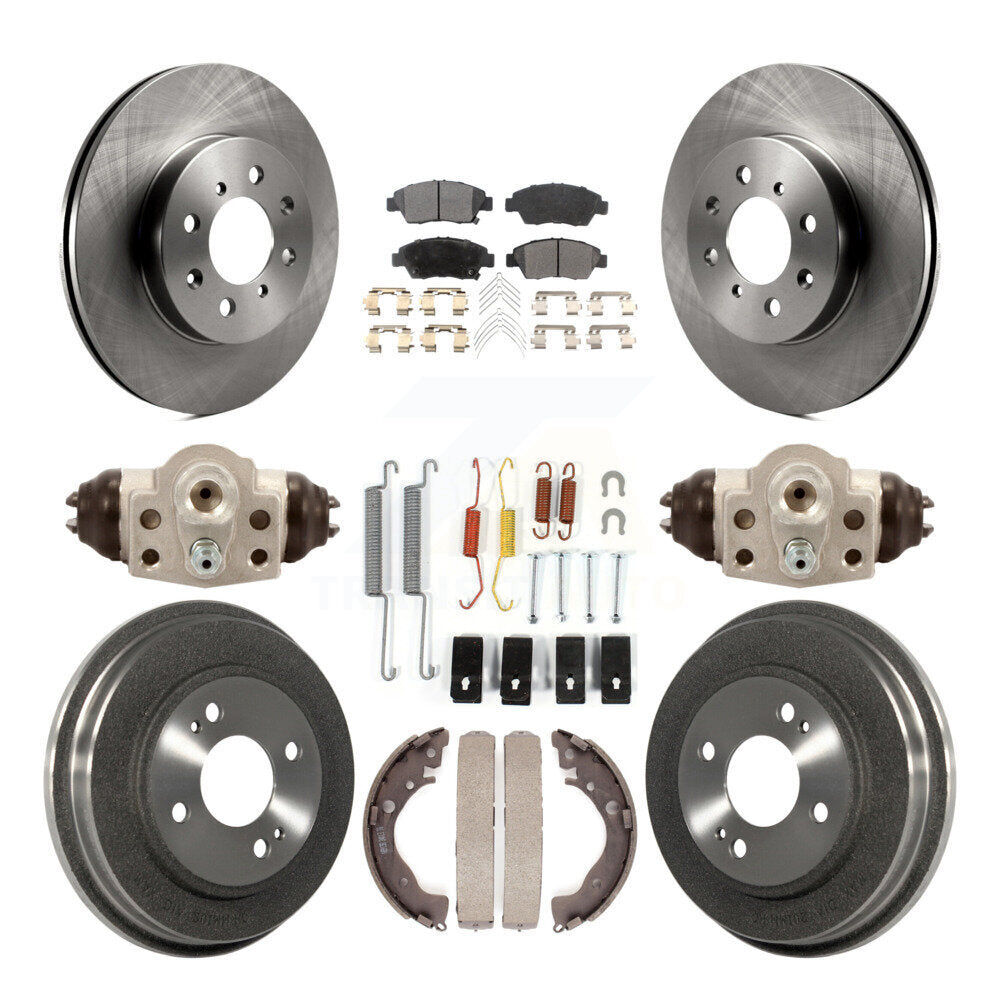 [Avant + Arrière] Kit de Disque et plaquette (semi-métallique) de frein pour Honda Fit K8F-102458