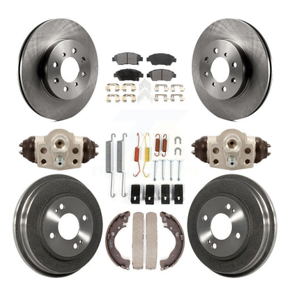 [Avant + Arrière] Kit de Disque et plaquette (semi-métallique) de frein pour Honda Fit K8F-102458