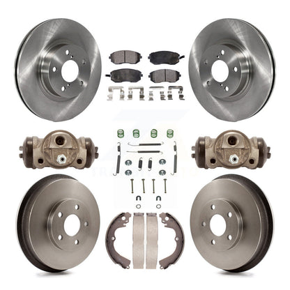 [Avant + Arrière] Kit de Disque et plaquette (semi-métallique) de frein pour 2002-2003 Subaru Impreza Outback RS TS K8F-102464