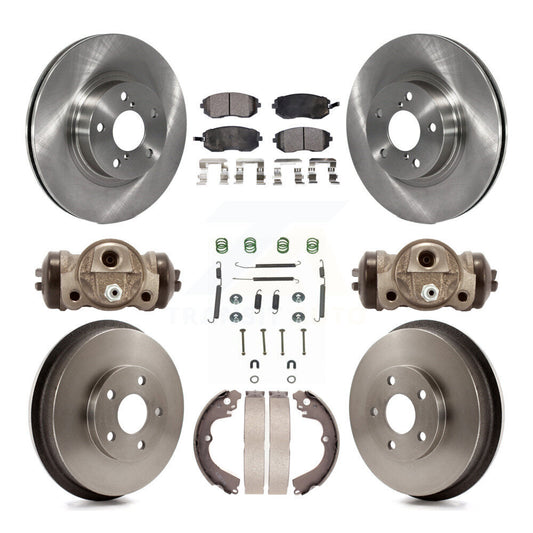 [Avant + Arrière] Kit de Disque et plaquette (semi-métallique) de frein pour 2002-2003 Subaru Impreza Outback RS TS K8F-102464
