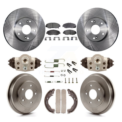 [Avant + Arrière] Kit de Disque et plaquette (semi-métallique) de frein pour 2011 Honda Civic GX K8F-102465