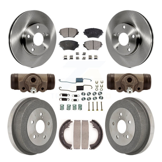 [Avant + Arrière] Kit de Disque et plaquette (semi-métallique) de frein pour 2002 Toyota RAV4 GAS engine K8F-102470