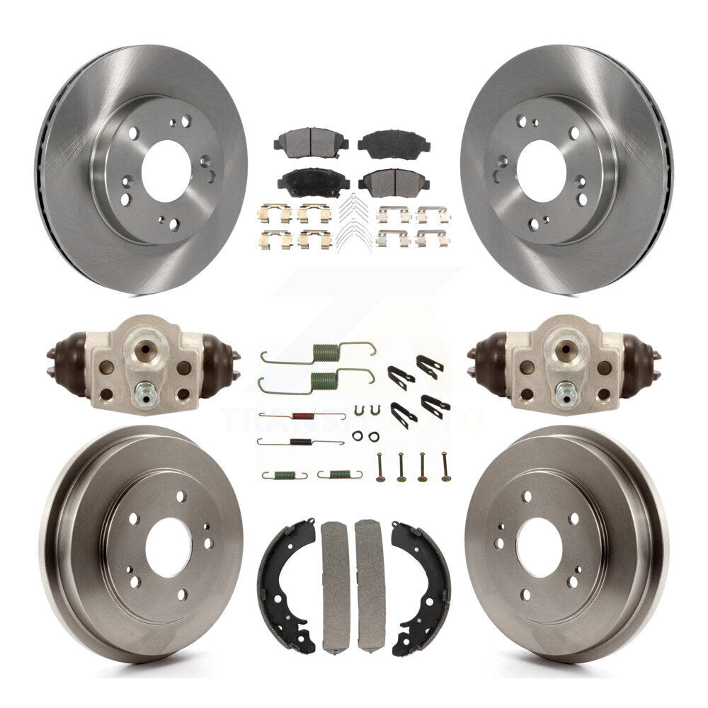 [Avant + Arrière] Kit de Disque et plaquette (semi-métallique) de frein pour 2006-2008 Honda Civic Hybrid K8F-102471