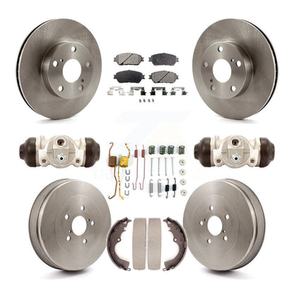 [Avant + Arrière] Kit de Disque et plaquette (semi-métallique) de frein pour Toyota Tacoma avec 5 Lug Wheels K8F-102481