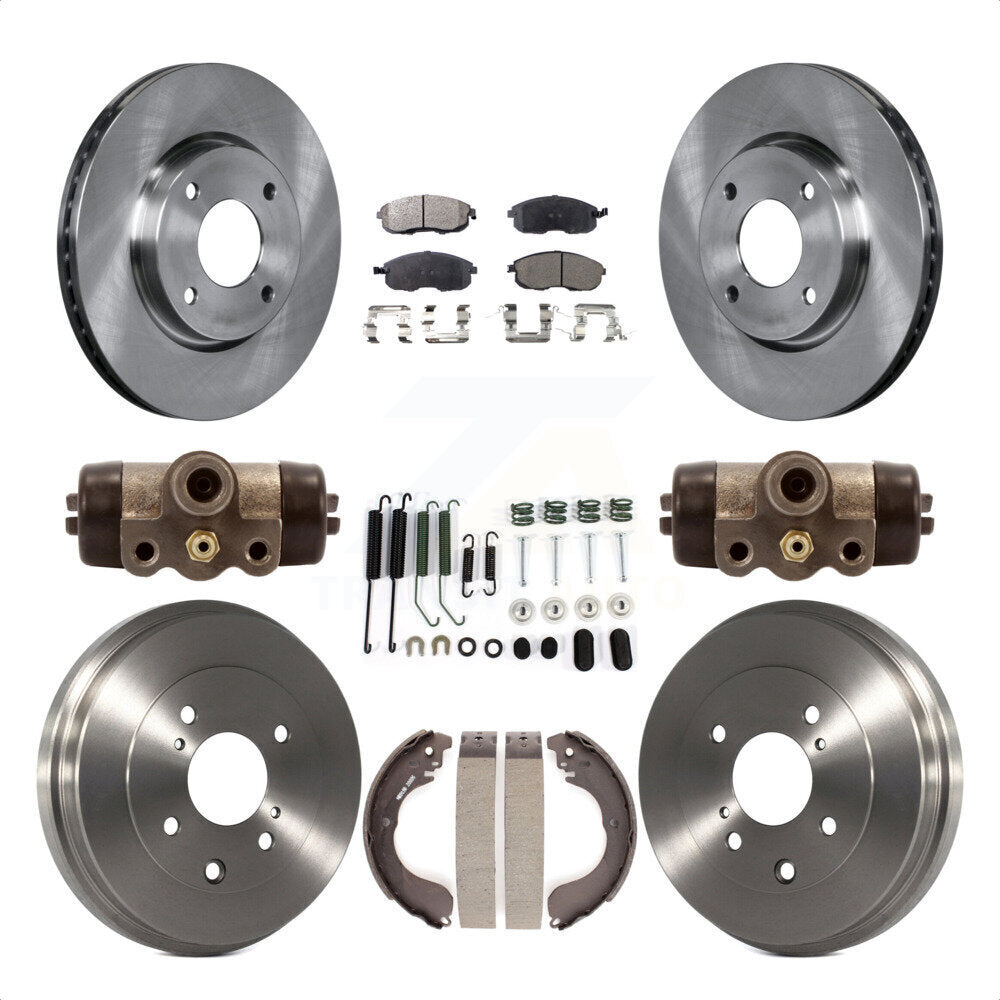 [Avant + Arrière] Kit de Disque et plaquette (semi-métallique) de frein pour Nissan Sentra Versa Cube K8F-102483 par Transit Auto