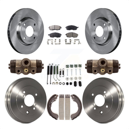 [Avant + Arrière] Kit de Disque et plaquette (semi-métallique) de frein pour Nissan Sentra Versa Cube K8F-102483 par Transit Auto