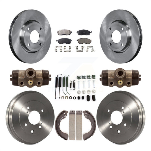 [Avant + Arrière] Kit de Disque et plaquette (semi-métallique) de frein pour Nissan Sentra Versa Cube K8F-102483 par Transit Auto