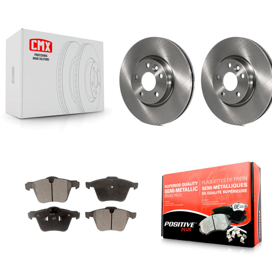 [Avant] Kit de Disque et plaquette (semi-métallique) de frein pour 2008 Volvo V70 avec 300mm Diameter Rotor K8F-102486