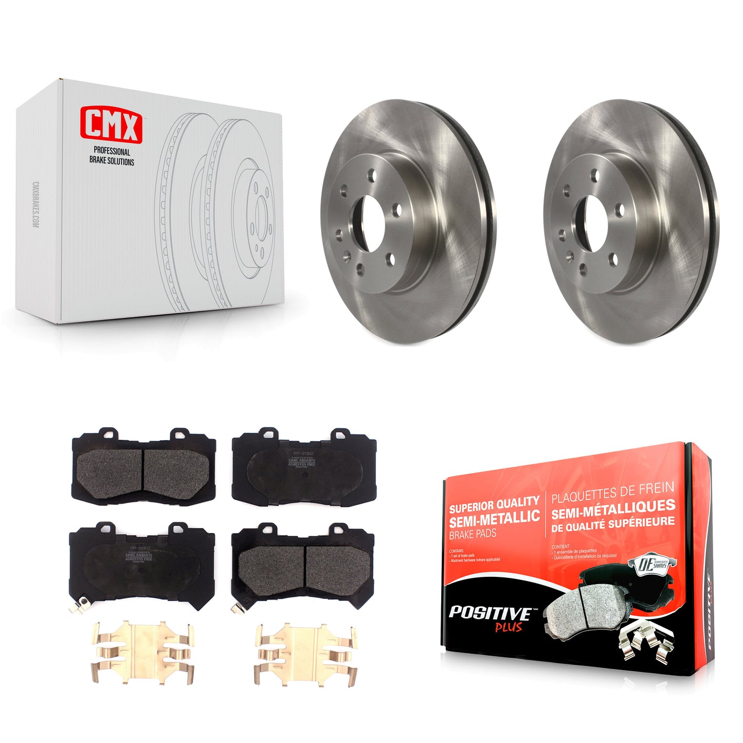 [Avant] Kit de Disque et plaquette (semi-métallique) de frein pour 2015-2020 Chevrolet Colorado GMC Canyon K8F-102488