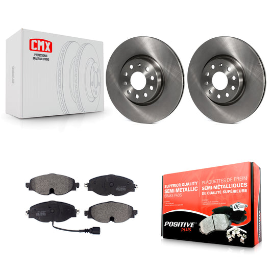 [Avant] Kit de Disque et plaquette (semi-métallique) de frein pour Volkswagen Audi GTI A3 Quattro Golf Alltrack Sportback e-tron TT Taos Jetta Passat K8F-102495