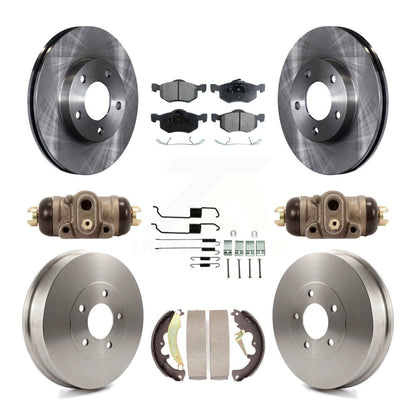 [Avant + Arrière] Kit de Disque et plaquette (semi-métallique) de frein pour 2007 Ford Escape Mercury Mariner From 01/08/07 rear brakes K8F-102514