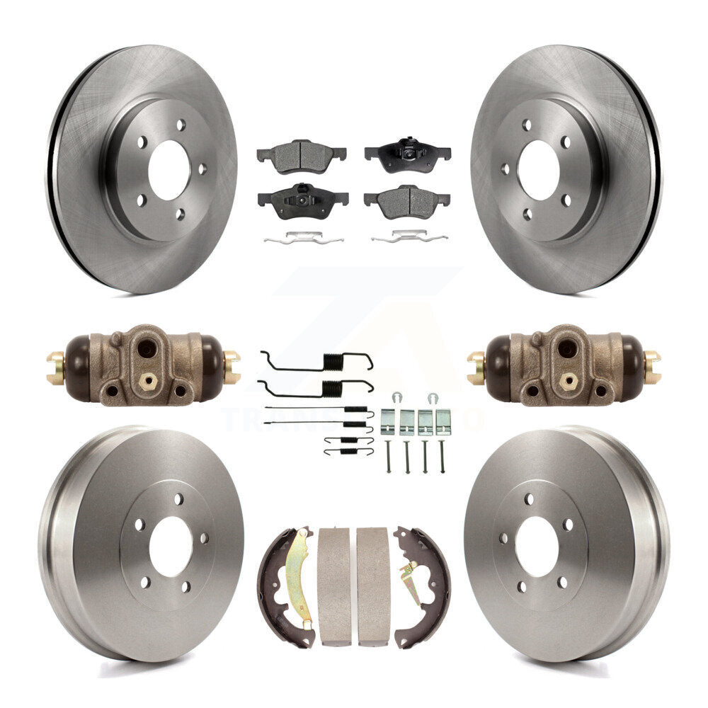 [Avant + Arrière] Kit de Disque et plaquette (semi-métallique) de frein pour 2007 Ford Escape Mercury Mariner From 01/08/07 rear brakes K8F-102516